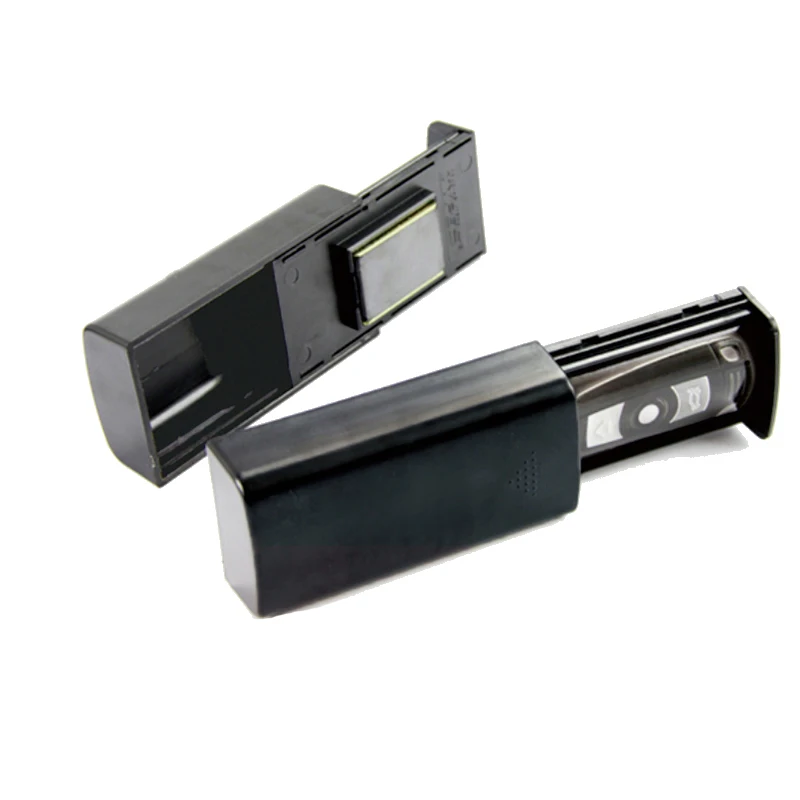 Neuer kreativer magnetischer schwarzer Safe-Box-Autoschlüsselhalter, versteckter Aufbewahrungsbehälter, Geheimversteck für Zuhause, Büro, Auto, LKW, Wohnwagen Image