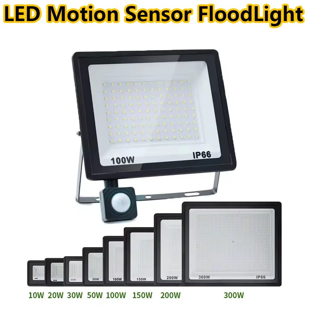 Outdoor flutlicht LED PIR Motion Sensor projektor 220V IP66 Wasserdichte outdoor led spot LED Strahler Für Garten straße Licht