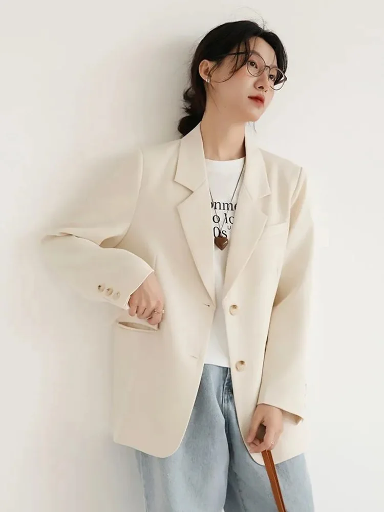 Süße Frauen Mode Blazer Nette Casual Langarm Adrette Dünne Klage Mantel Koreanische Elegante Chic Weibliche Ins Frühjahr Neue Tops Image