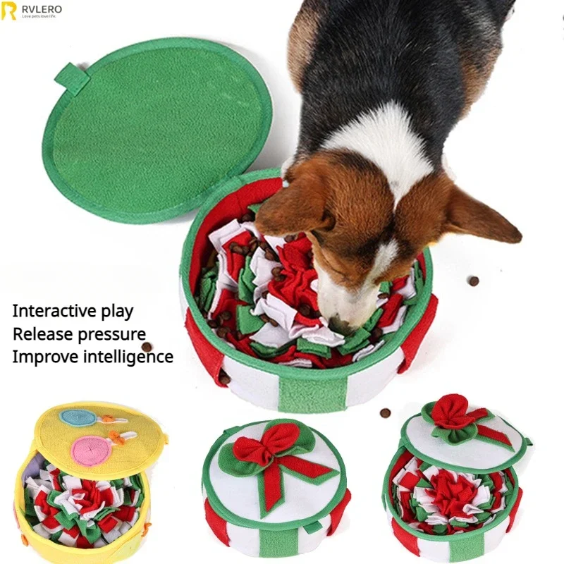 Hund Spielzeug Schnüffel Pad Slow Food Box Training Schnüffel Matte Hunde Release Stress Training Teppich Welpen Interaktive Haustier Weihnachten Geschenk