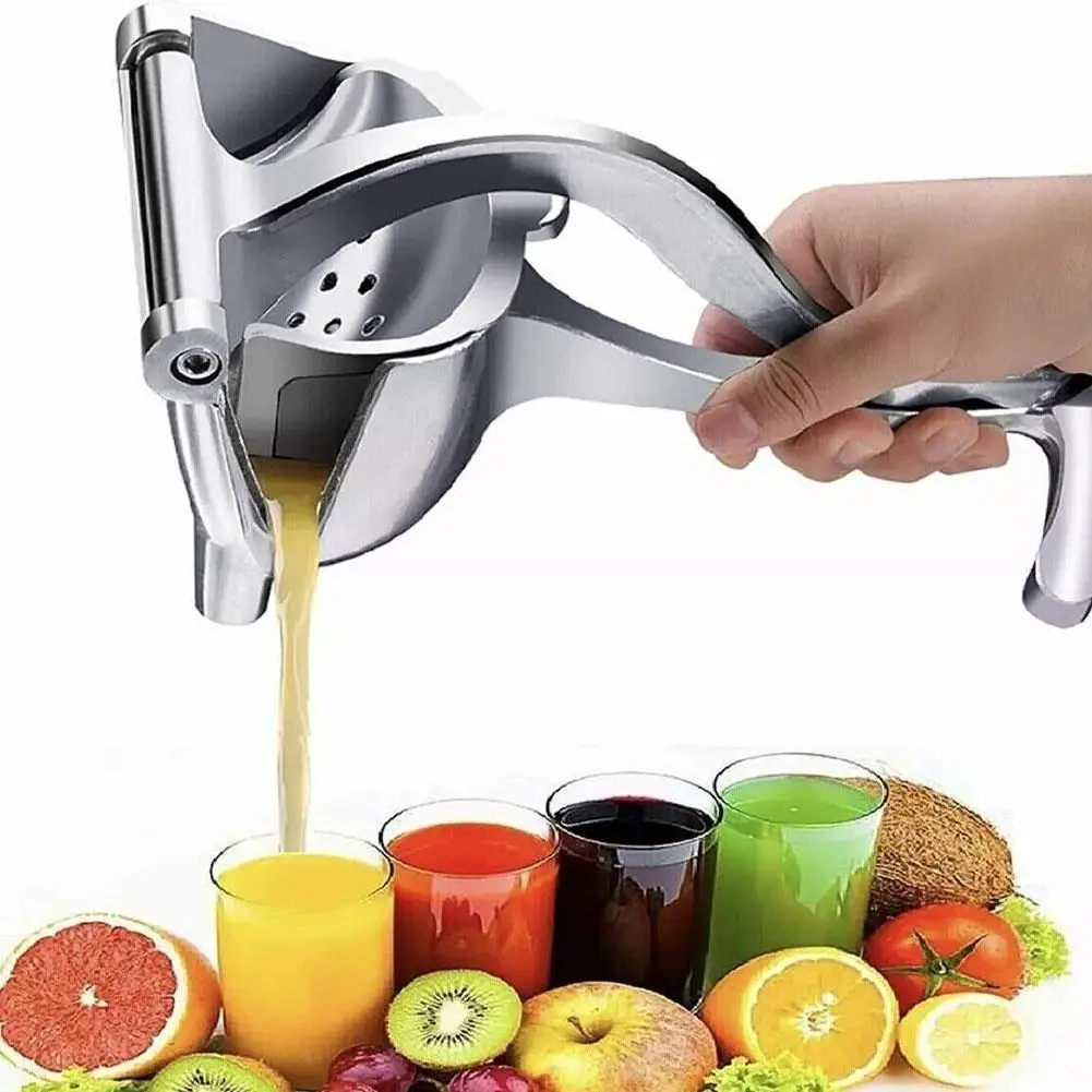 Fruchtsaftpresse, robuste Zitronenpresse aus Metall, einfacher manueller Zitruspresse, ergonomisch und langlebig für frischen Saft Image