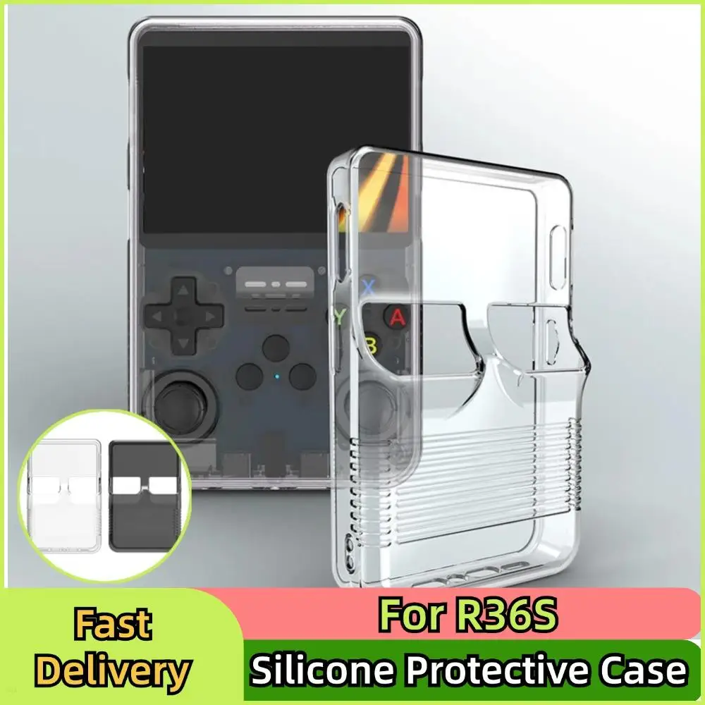 Tragbare Spielkonsole Schutzhülle Für R36S Silikon Schutzhülle AntiScratch Lagerung Box Waschbar Silikon Fall Für R36S Image