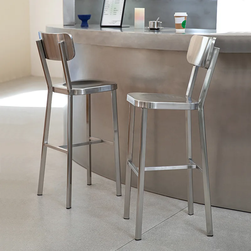 # Industriestil Bar-Möbel Edelstahl Küchen-Barhocker Edelstahl Barhochstuhl Image