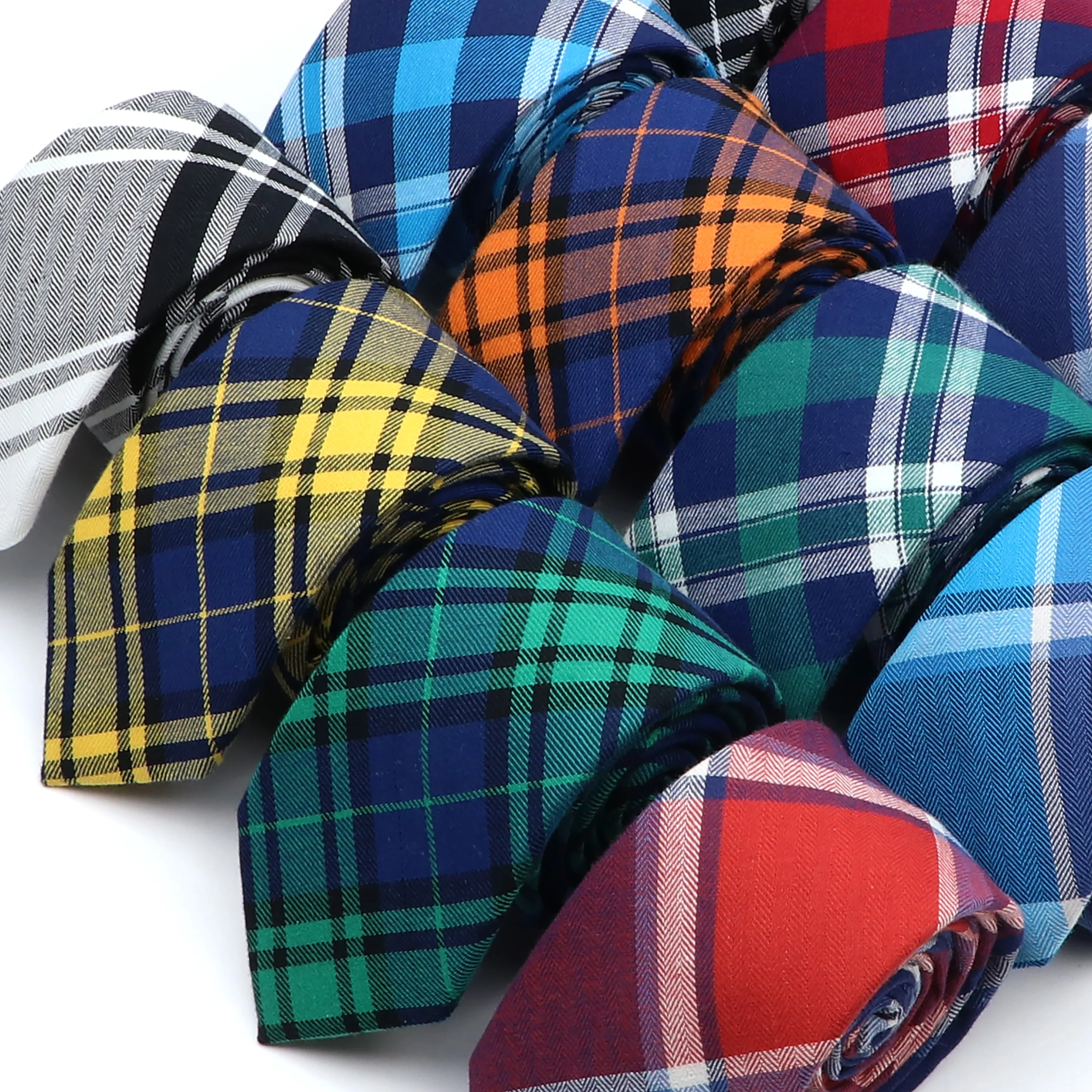 Baumwolle Plaid Krawatten Für Männer Frauen Casual Rosa Grün Bräutigam Krawatte Für Hochzeit Party Jungen Mädchen SuitsTie Dünne Krawatte Gravatas