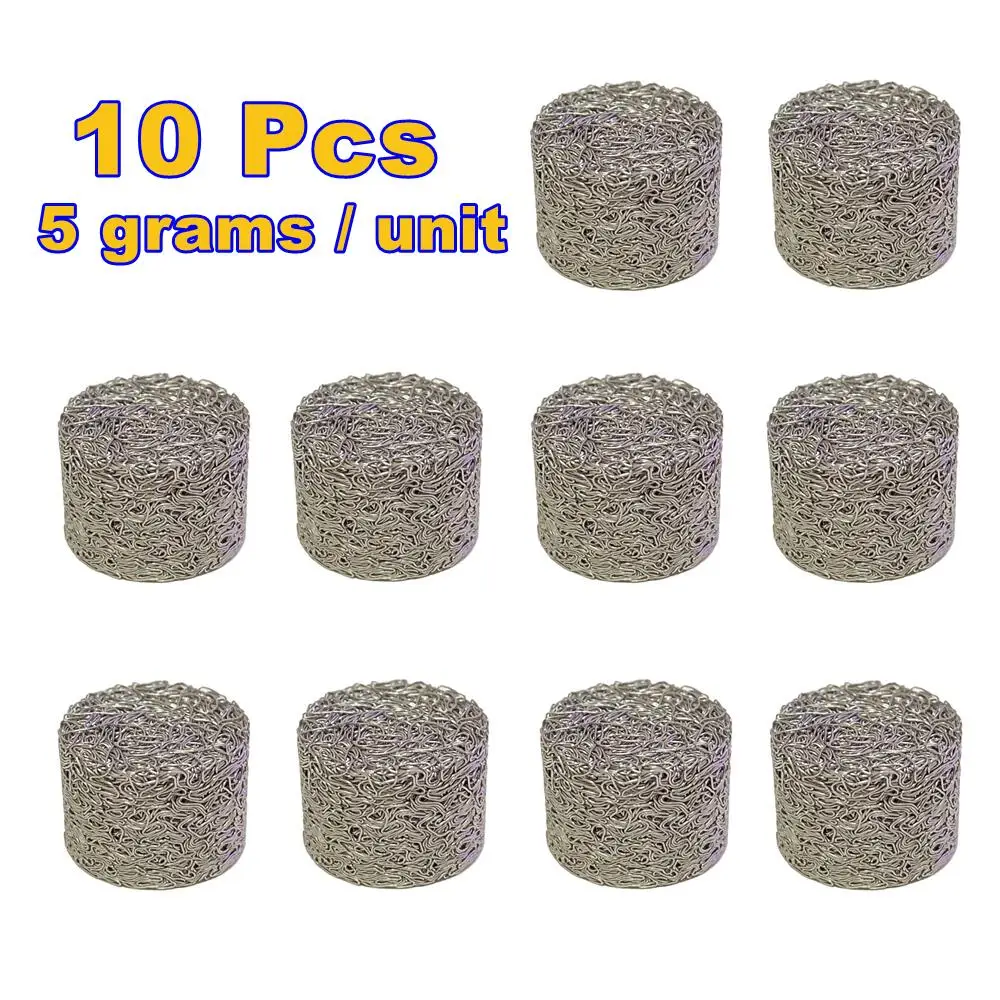 5 Gramm 10 Stück Schaumlanze Mesh Filter Edelstahl Tablet Ersatzfilter Generator Zubehör Image