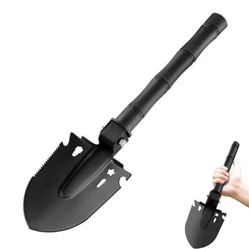Überlebensschaufel Multifunktionswerkzeug, Tragbare Ingenieurschaufel für Katastrophenhilfe, Auto-Notfälle, Camping, Graben und Gartenarbeit Image