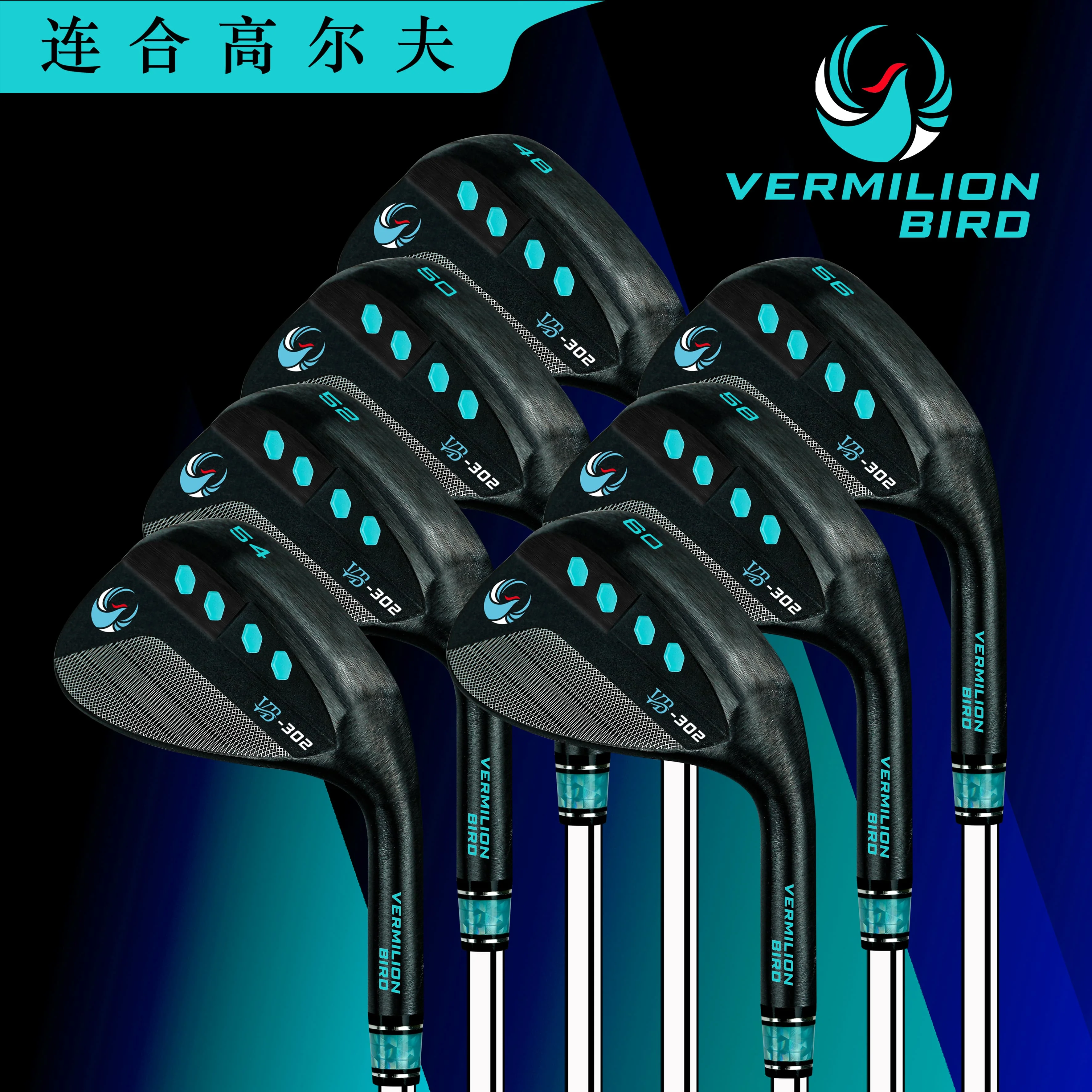 Vermilion Bird Golf Wedges 48 50 52 54 56 58 60 Grad Golfschläger-Fahrer Holz Hybrid Eisen Putter Geschmiedete CNC-Fräskeile Golf