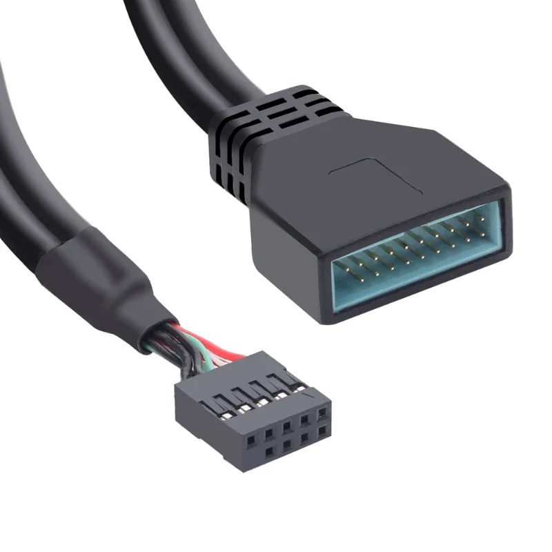 USB2.0 9Pin auf USB3.0 19pin Front Panel Connector Konverter USB 3.0 19/20pin auf USB 2.0 9pin Header Buchse Adapter Image
