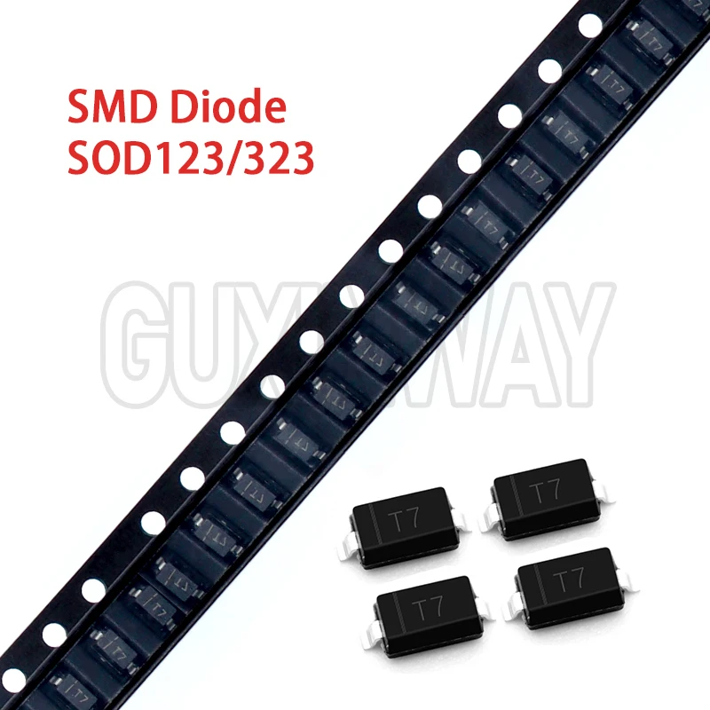 100 Stück SMD-Diode SOD-123 1N5819 1N4007 1N4148 SOD123 SOD-323 1N4148WS 1N5819WS B5819WS SOD323 Schottky-Dioden Image