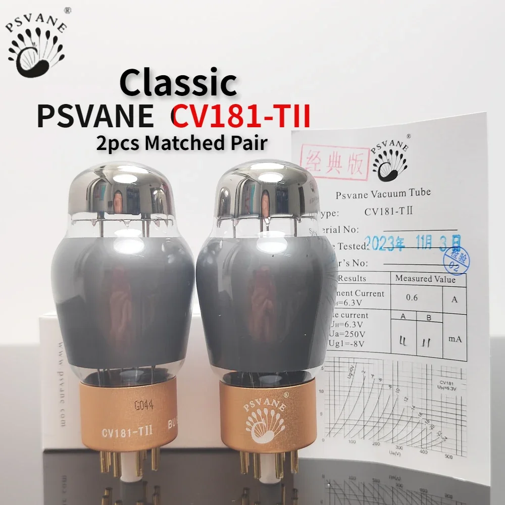 PSVANE MARKII CV181-TII Klassische Vakuumröhre Upgrade CV181 6SN7 6N8P 6H8C HIFI Audio Ventil Elektronische Röhrenverstärker Image