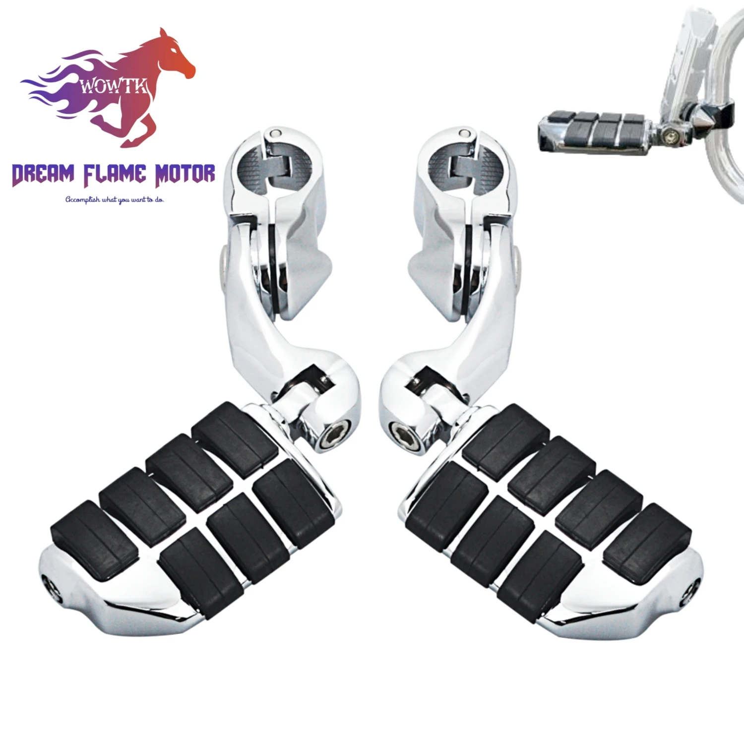 32mm Motors chutz Autobahn Fußrasten Motorräder Zubehör Fuß stütze für Harley Honda Yamaha Davidson Road King Street Glide Sportster motorrad Image