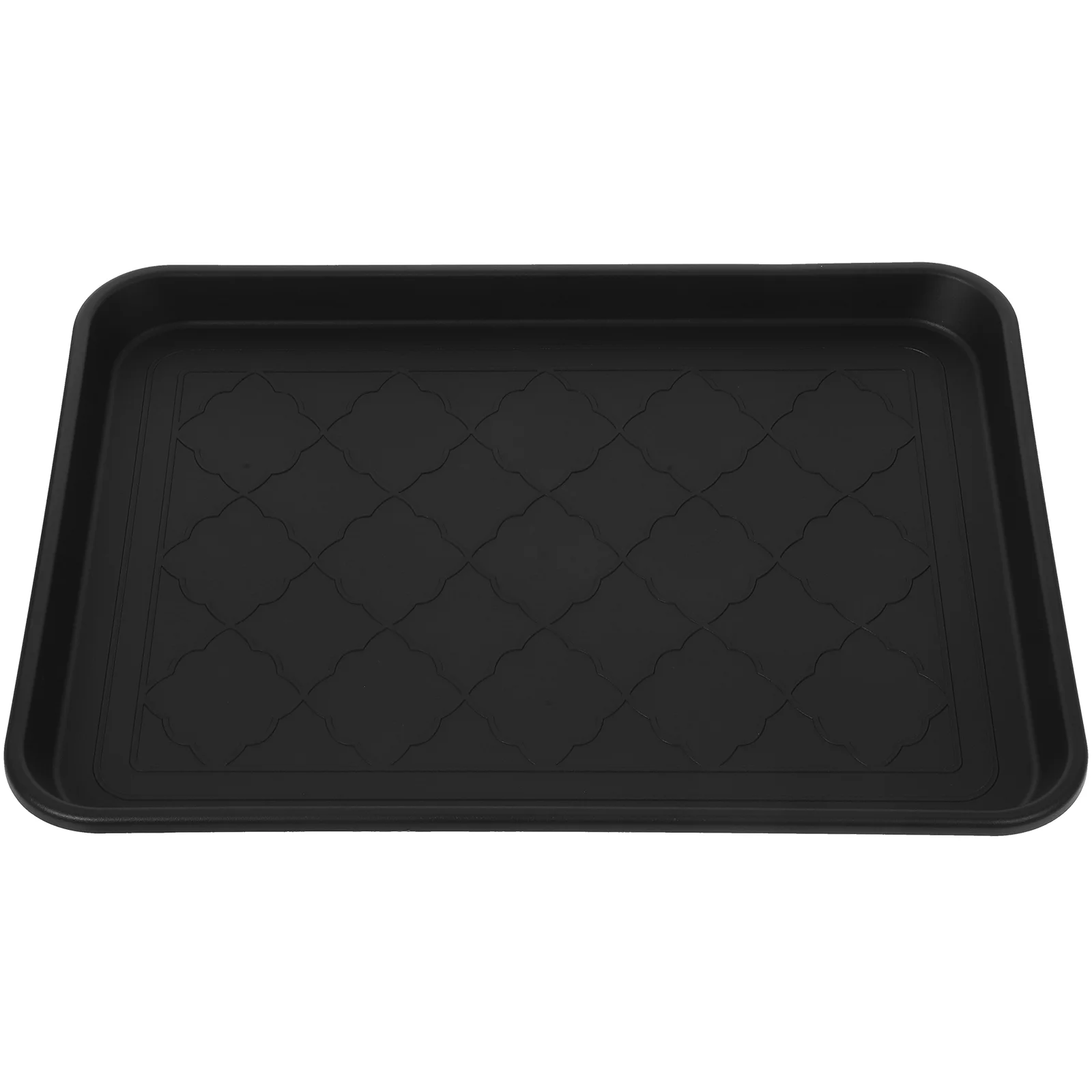 42X32X3Cm Schwarz Schuh Tablett Wiederverwendbare Boot Matte Multifunktionale Ablage Auto Stamm Topfpflanze Platte Pet Tablett Nicht Slip