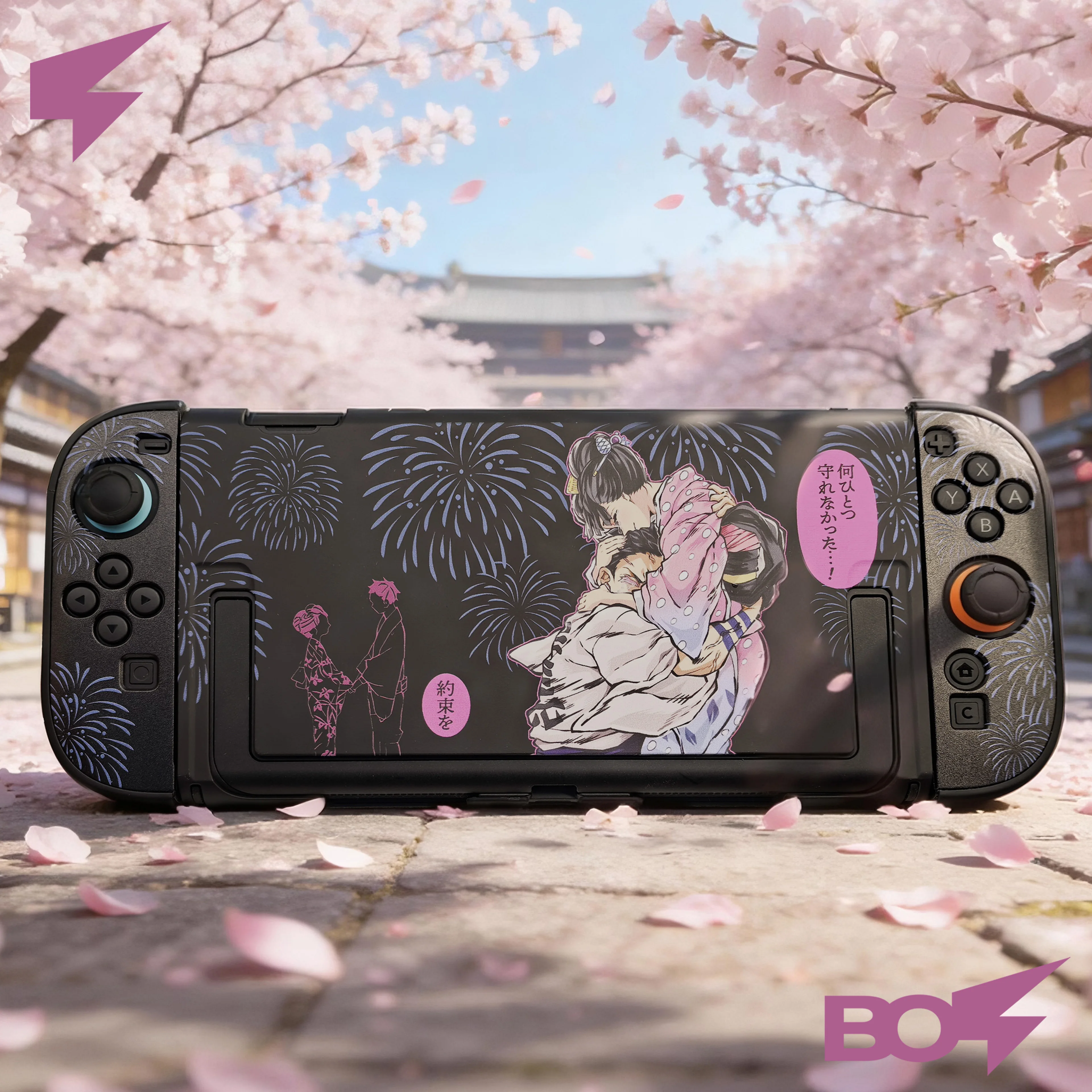 Akaza Koyuki Love Schutzhülle für Switch 2, zweiteiliges Split-Shell-Design – NS2/OLED-Konsolenzubehör Gaming-Cover Image