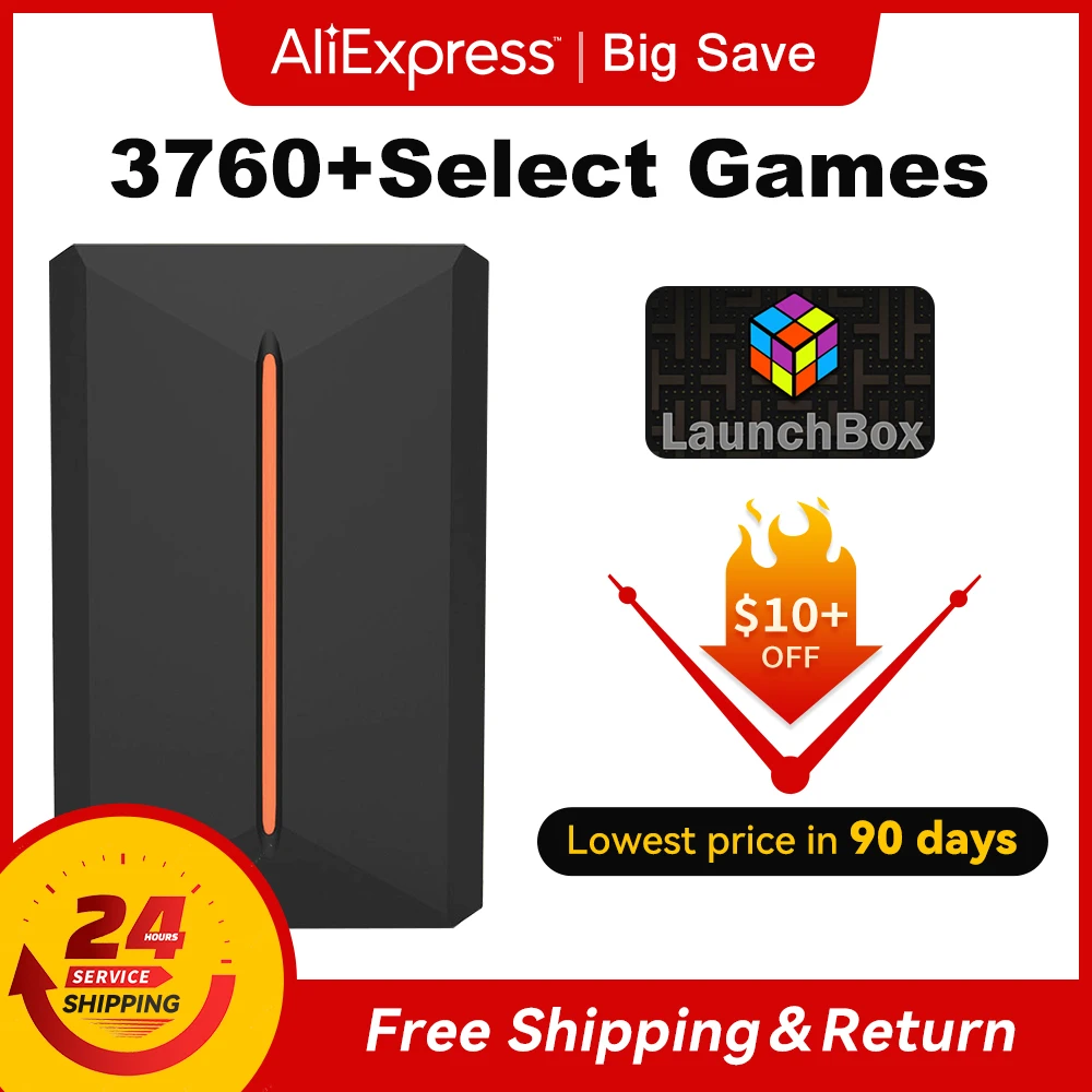 3760+ 3D/AAA-Spiele für PS4/PS3/PS2/Switch/WII/WIIU/N64/DC usw. Tragbare 500-GB-Launchbox externe Gaming-Festplatte für Windows-PC