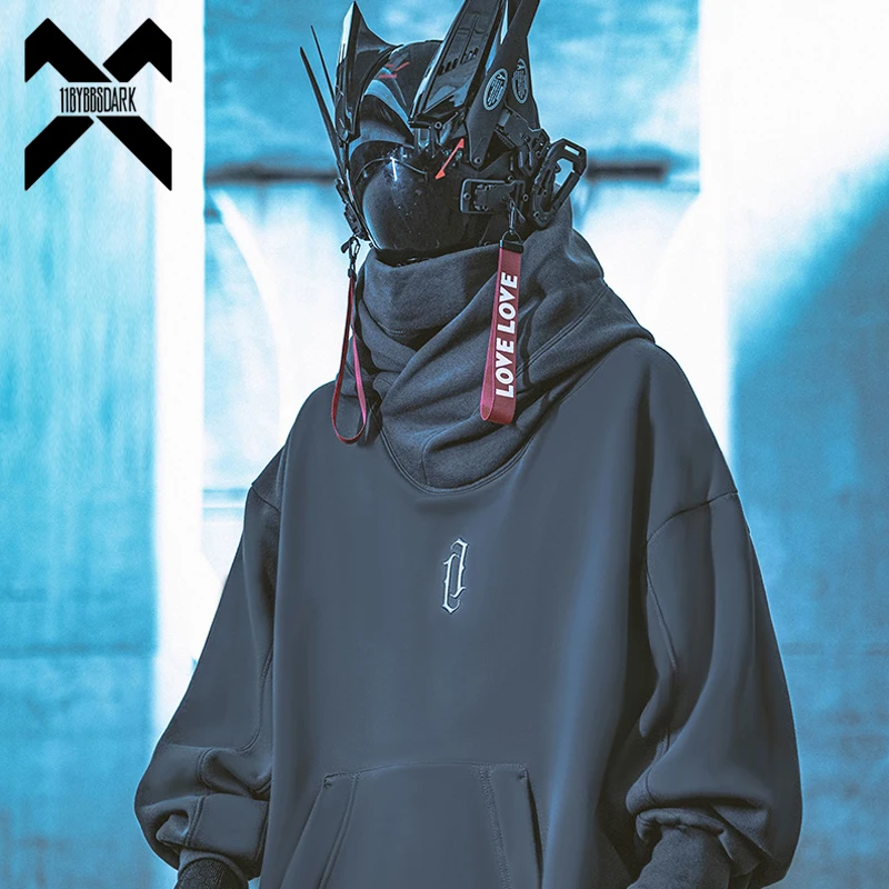 11 BYBB'S DARK 2026 Kapuzenpullover mit doppeltem Ausschnitt, Techwear, Harajuku, Herren-Kapuzenpullover, Hip-Hop-Streetwear, Pullover, Sweatshirts, Übergröße