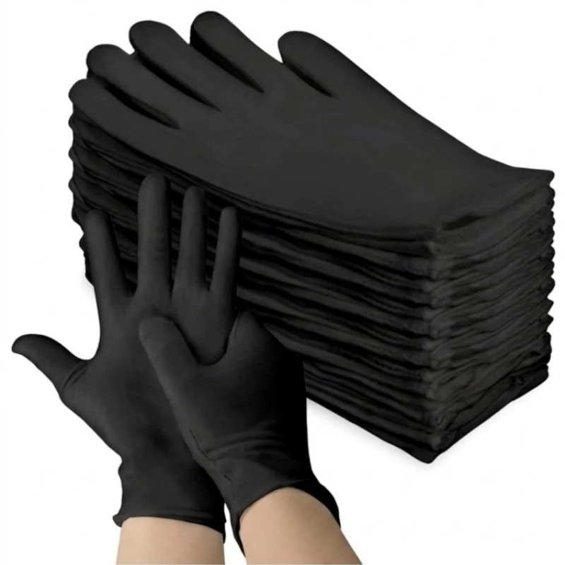12/24 Stück schwarze Baumwollhandschuhe für trockene Hände, zum Schlafen über Nacht, weiche, feuchtigkeitsspendende Arbeitshandschuhe für Ekzeme, SPA, Kostüme, Silber
