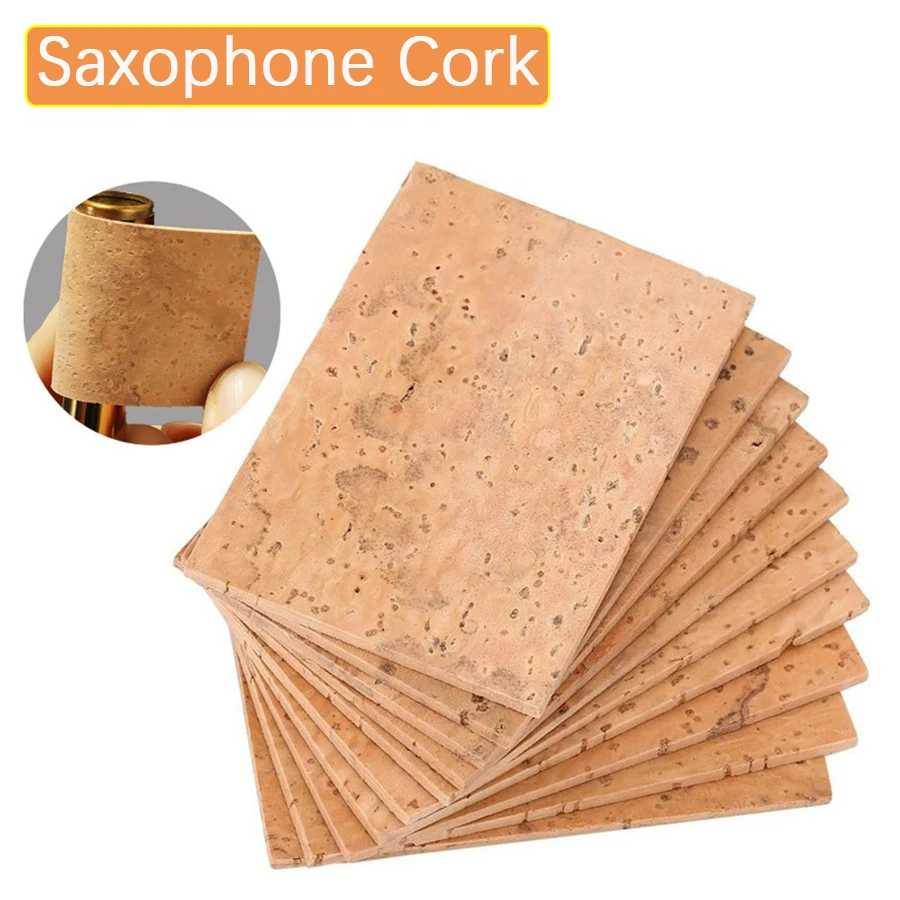Saxophon Hals Gebogene Schnittstelle Korken für Alt/Tenor/Sopran Universal Sax Joint Kork Blatt Ersatz Kit Holzblasinstrument Zubehör Image