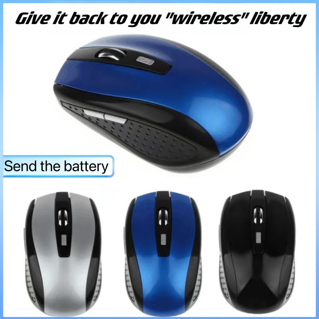 2,4g USB rote optische drahtlose Maus 6d für Computer Laptop Gaming Mäuse ergonomisch gestaltete drahtlose Maus Image