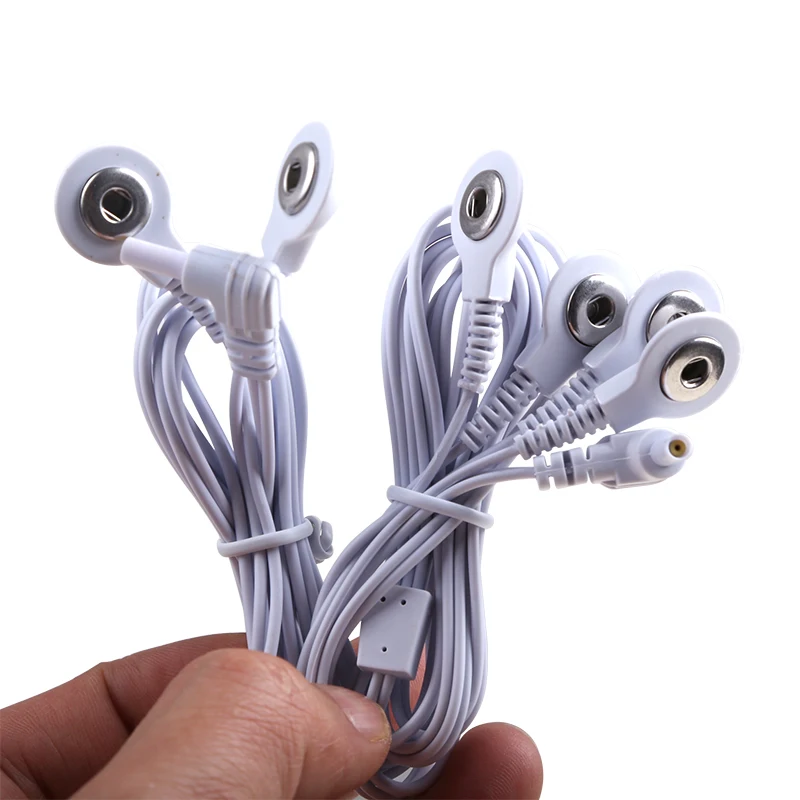 2/4-Wege 2,35 mm Stecker-Elektrodendraht für Tens EMS-Massagegerät, elektrischer Nervenmuskelstimulator, Elektrokabel, Leitungsdraht