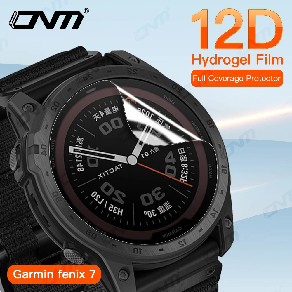 12D Hydrogel Film für Garmin Fenix 7 7X 7S 6 6X 6S Pro Solar 5 5S Epic full Screen Protector Weichen Film Zubehör (Nicht glas) Image