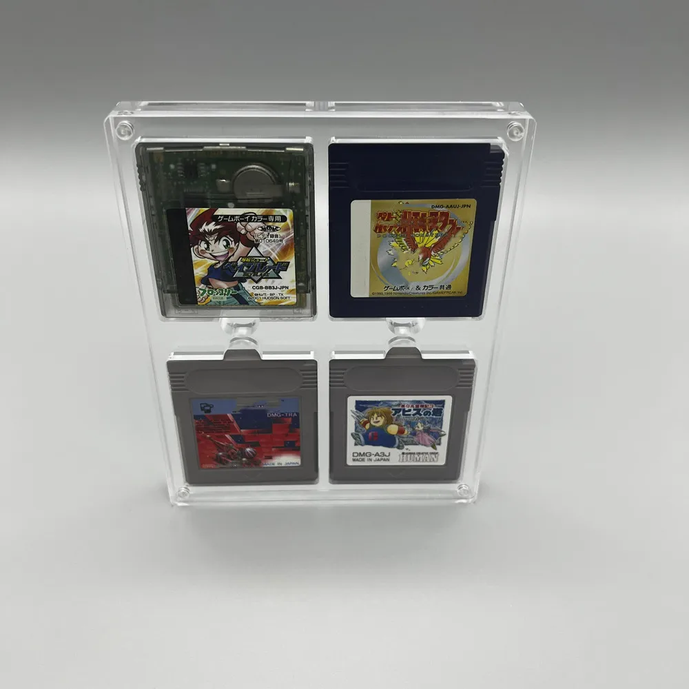 Hohe Transparenz, magnetische Acryl-Saugabdeckung, Aufbewahrungsbox für Spiele, Hartschalen-Patronenhülle für GameBoy GB GBC Image