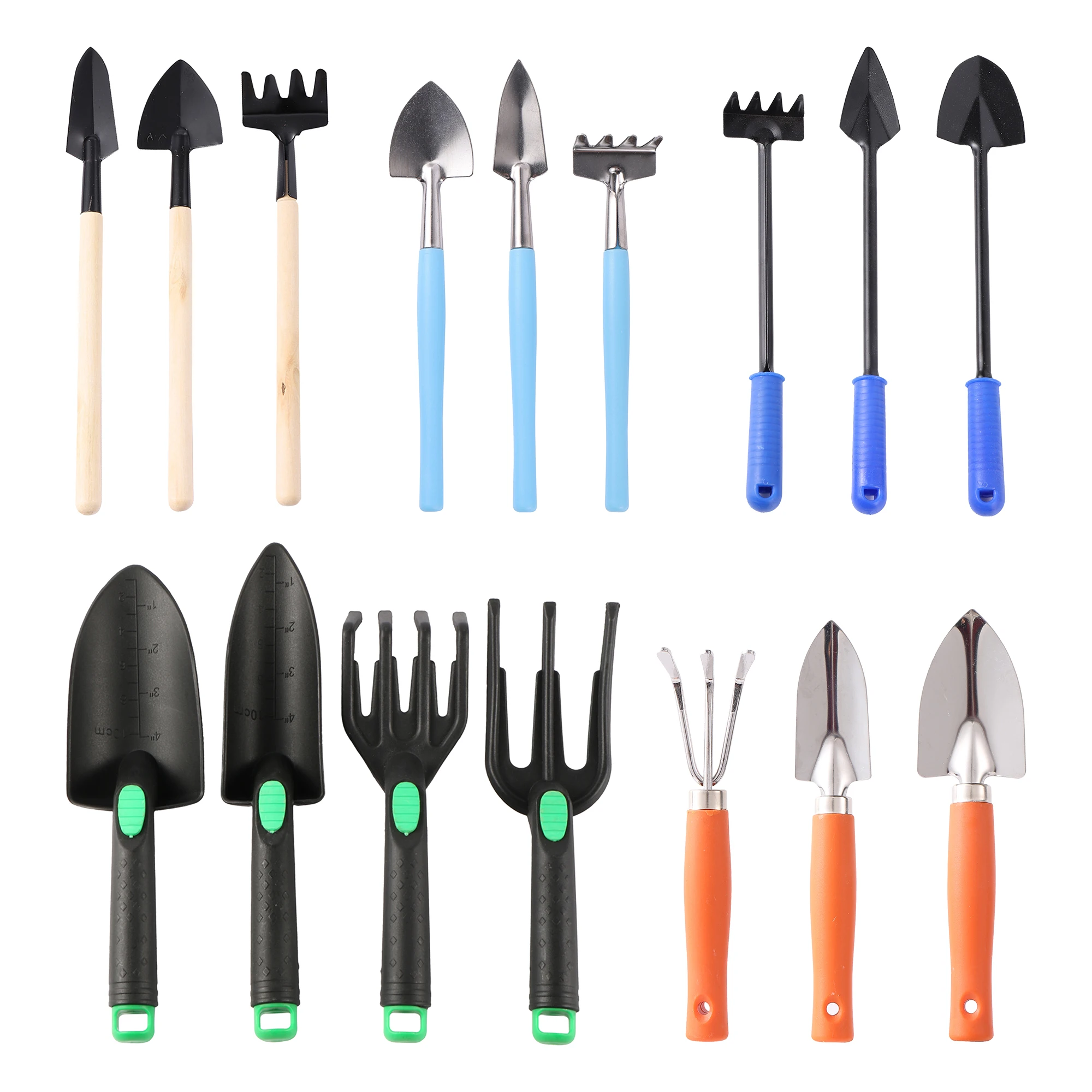 3 Teile/satz Mini Garten Werkzeug Set Für Garten Pflanzen Blumentopf Schaufel Rechen Spaten Werkzeuge Garten Pflanze Jäten und Düngen Werkzeuge