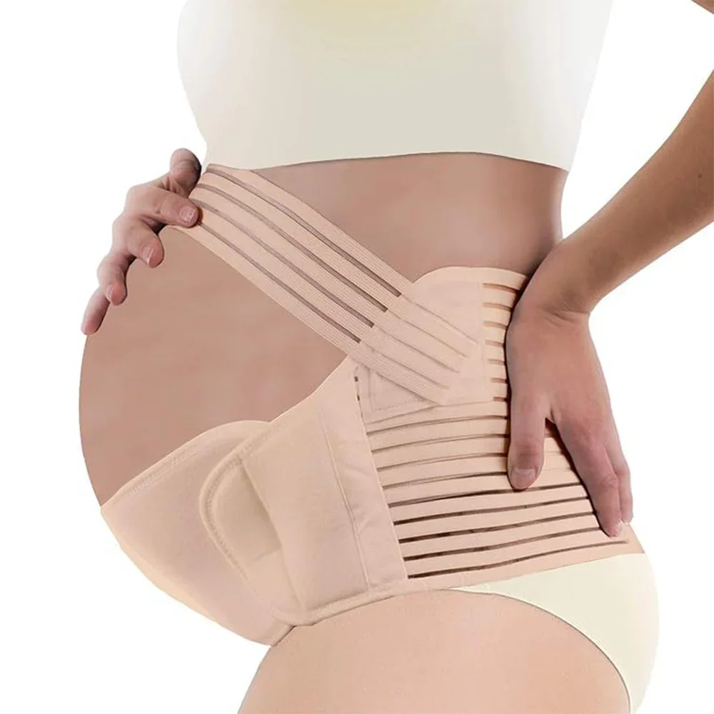 Schwangere Frauen Unterstützung Bauch Band Zurück Kleidung Gürtel Einstellbare Taille Pflege Mutterschaft Bauch Brace Protector Schwangerschaft Image