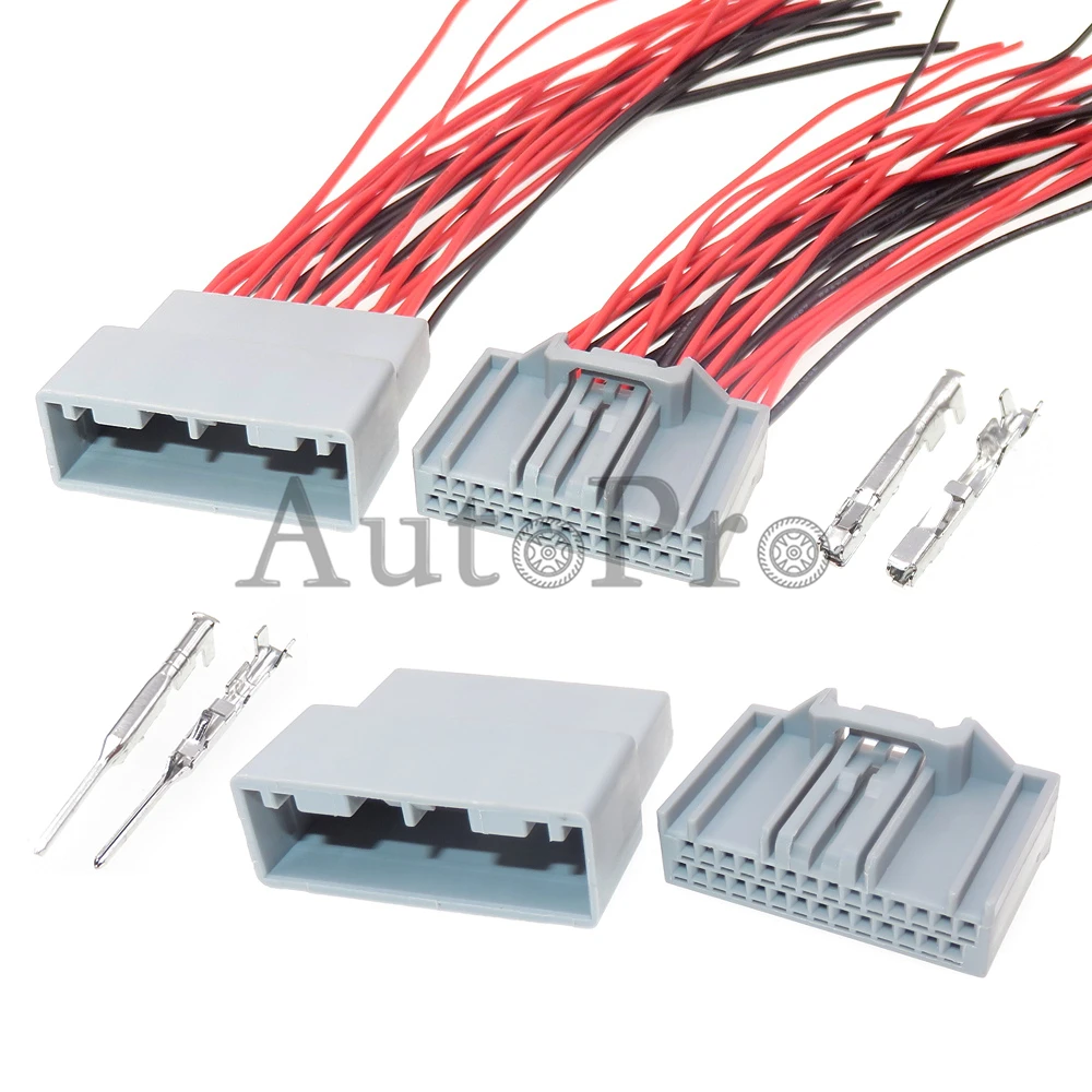 1 Satz 28 Loch mx34028pf1 Auto Kunststoff gehäuse nicht abgedichtete Buchse mx34028sf1 Auto kleine elektrische elektrische Verkabelung Stecker Image