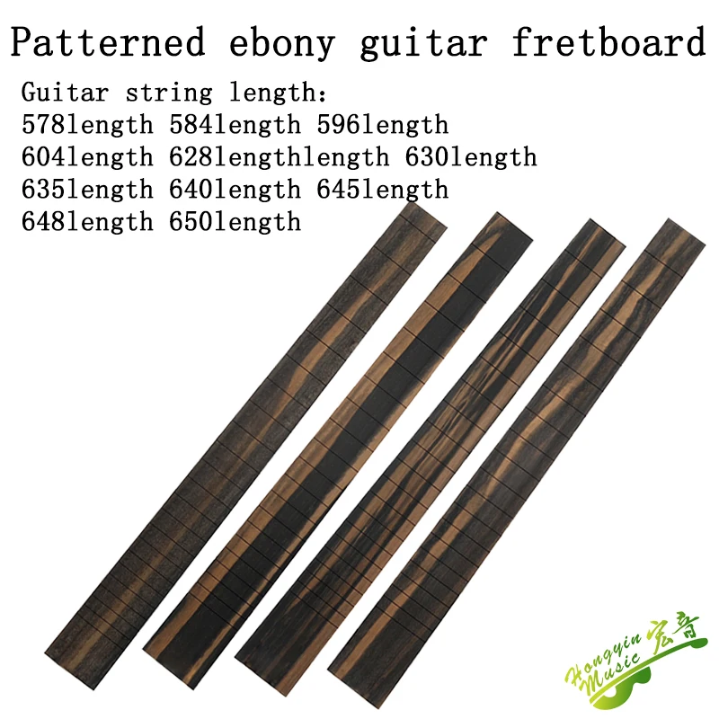 B afrikanisches Ebenholz für akustische elektrische klassische Gitarre Griffbrett Gitarren herstellungs material Image