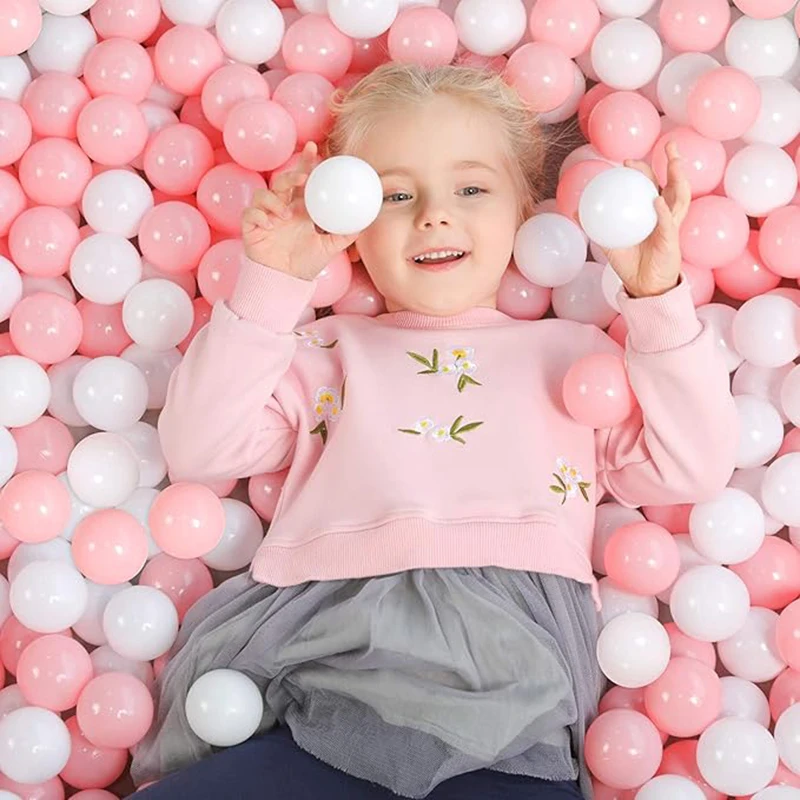 50Pcs Ozean Ball Pit Ball Weihnachten Dekor für Trockenen Pool Ball Pit Baby Ball Spielzeug Baby Laufstall Zelt Kind spielzeug Weiche Ozean Bälle Geschenke