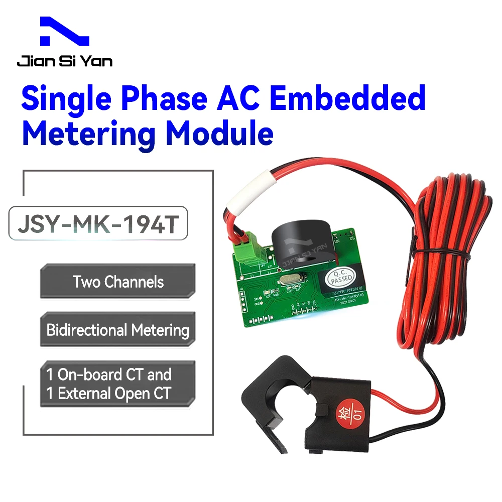 JSY-MK-194T Bidirektionaler Energiezähler unterstützt einzelne gegenseitige Induktivität, Energie, OEM-Leistungsmonitor, Miniatur-Digitalvoltmeter Image