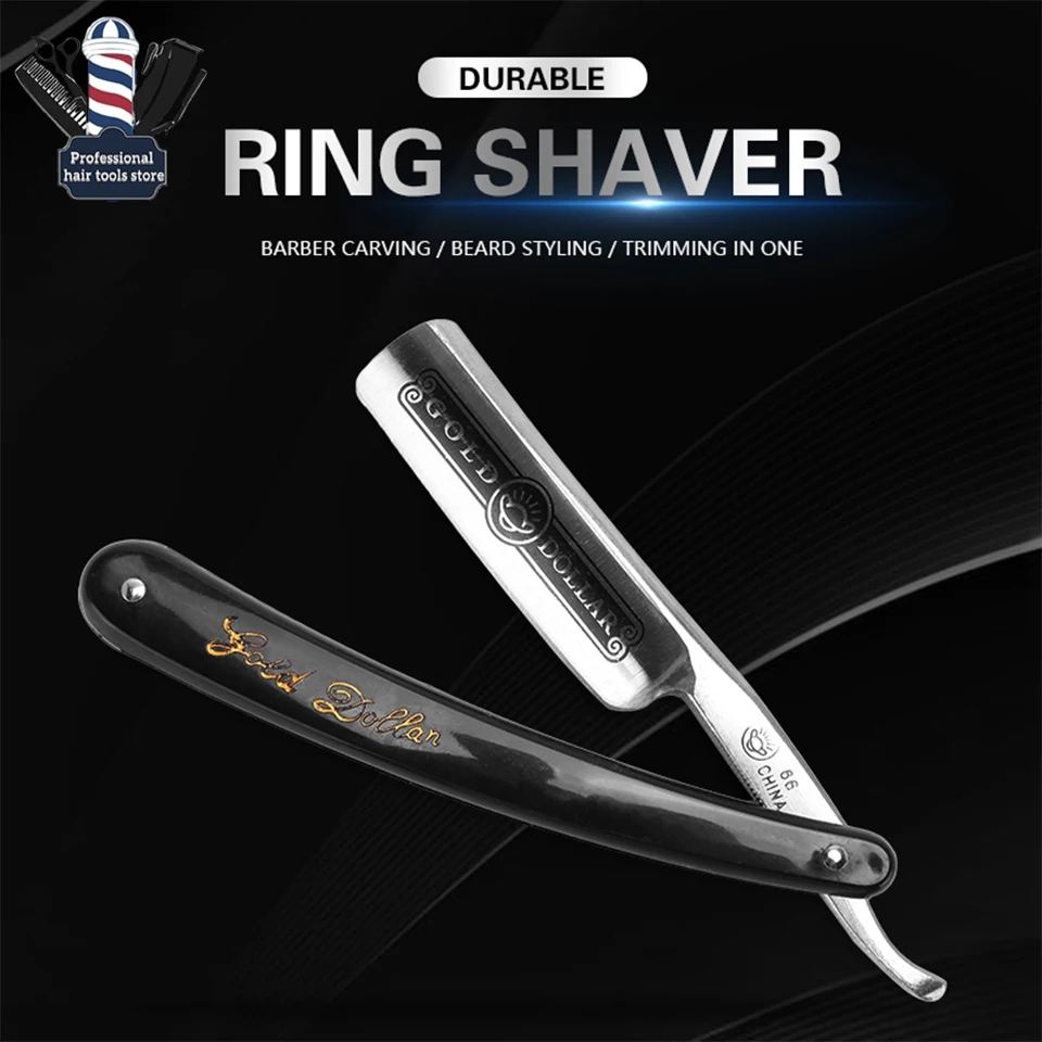 Classics Edelstahl Rasieren Rasiermesser Manuelle Sharp Barber Rasierer Professionelle Klappmesser Rasieren Rasierer Werkzeug Image