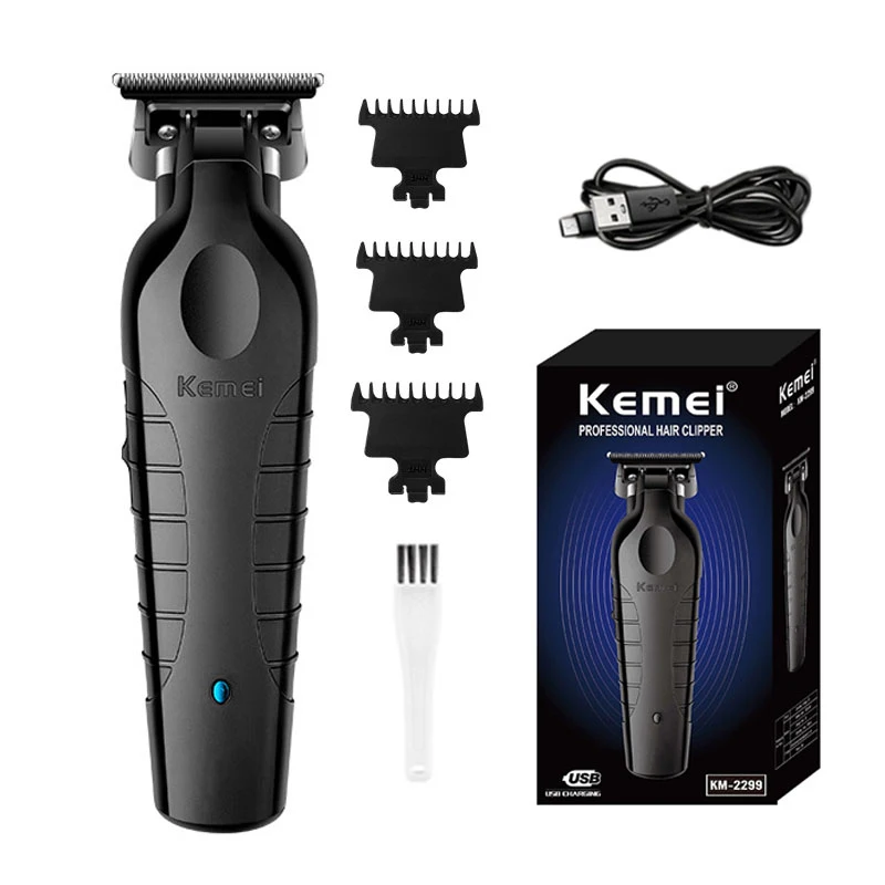 KM-2299 Haarschneidemaschine Kemei Professioneller elektrischer USB-wiederaufladbarer Friseur-Trimmer Akku-Trimmer Typ C Zero Gapped Cutting Image