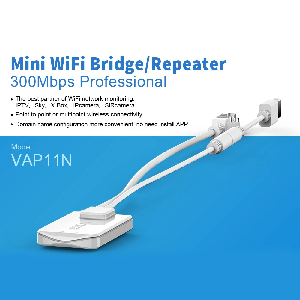 VONETS VAP11N-300 MINI300 300mbps wireless wifi repeater wifi brücke netzwerk router für ip kamera TVBOX Image