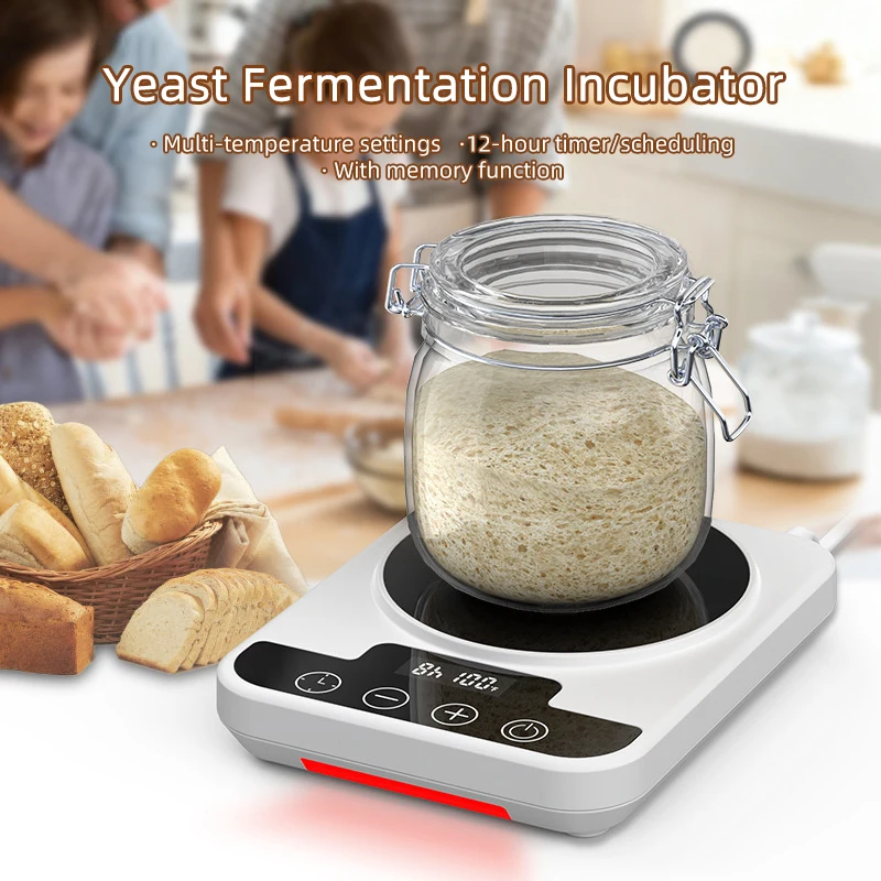 Tassenheizung, Kaffeetassenwärmer, Hefe, Gärung, Thermostat, elektrische Heizplatte, einstellbare Temperatur, Wärmer, Untersetzer, Heizung, Milch Image