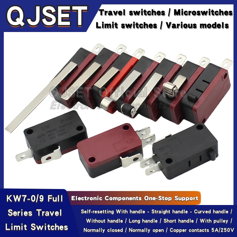 5 stücke KW7-0-1 reise endschalter reiskocher induktion herd fußpumpe membranpumpe auto waschmaschine universal 16A 250 V mikroschalter Image