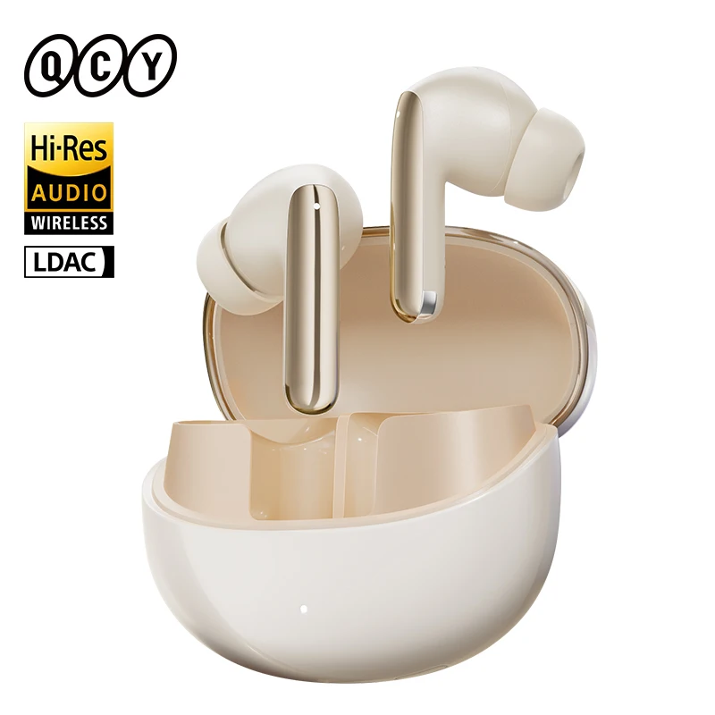 QCY MeloBuds Pro ANC Kabellose Kopfhörer 46 dB aktive Geräuschunterdrückung Ohrhörer Bluetooth 5.3 Hi-Res Audio mit LDAC-Kopfhörern Image