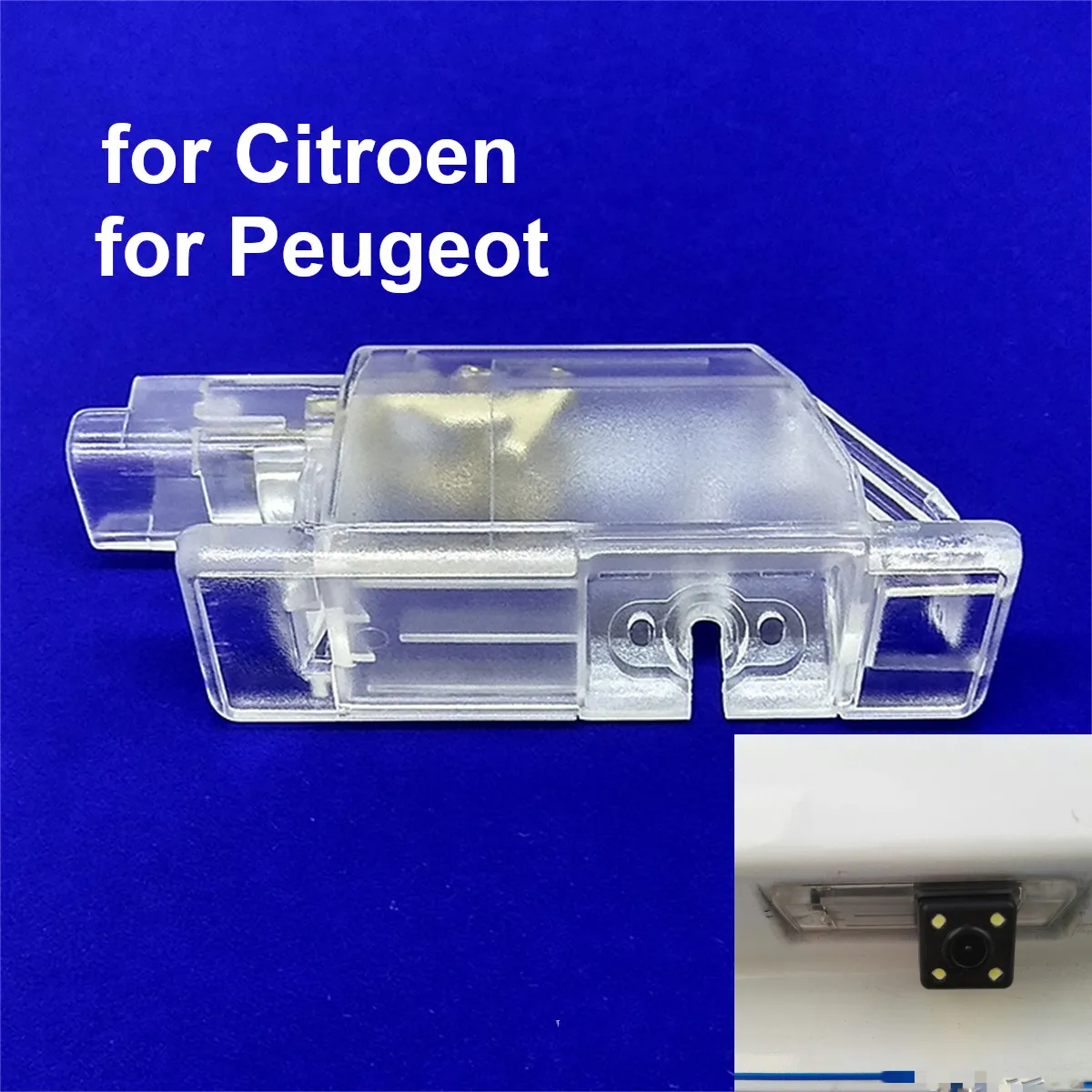 Für Peugeot 208 301 308 RCZ für Citroen C2 C3 C4 C5 C6 C8 Auto Rückansicht Kamera Halterung Kennzeichen Licht Gehäuse Image