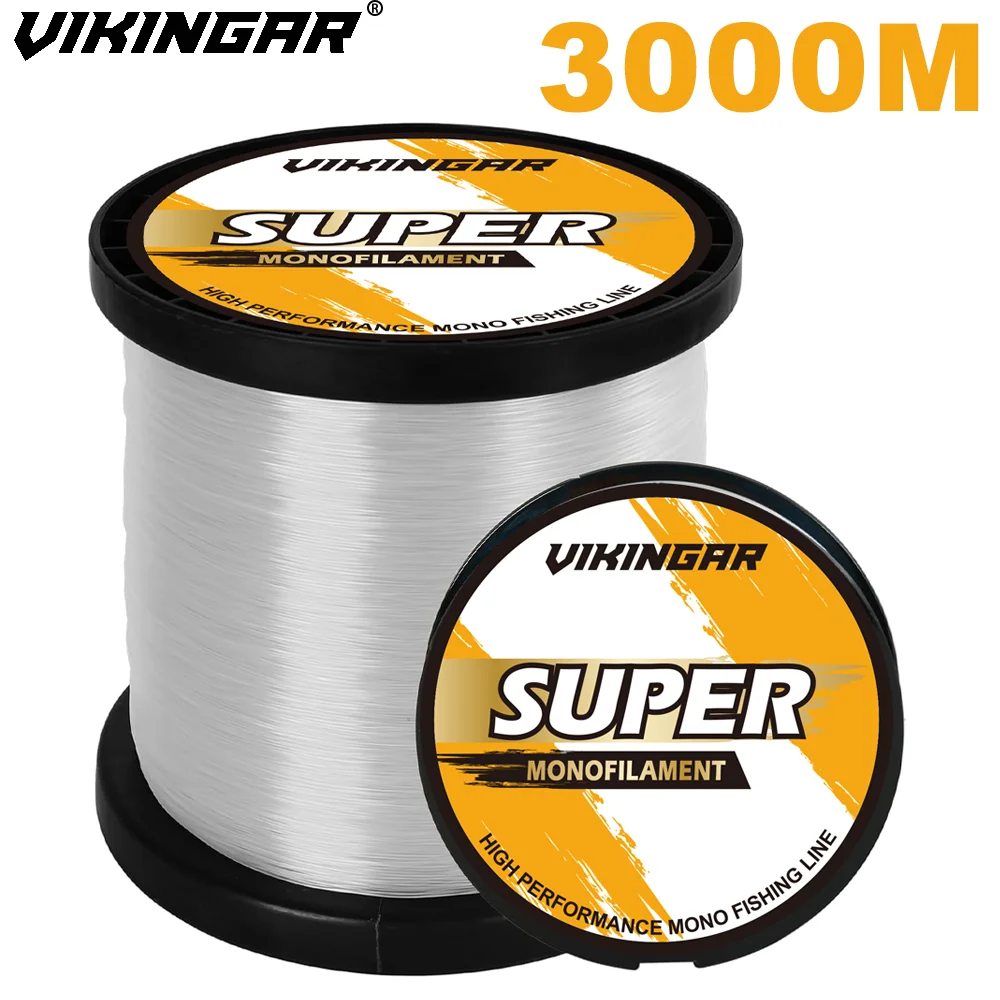 NEU 2025! Vikingar 3000M Super Angelschnur 3-35LB | Japan Fluorocarbon Monofilament | Karpfen-/Meeresangeln Image