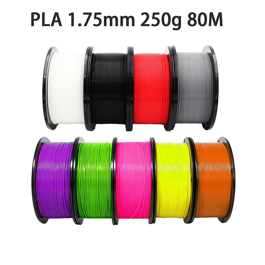 EasyThreed 3D-Druck-PLA-Filament, 250 g, 80 m Länge, 1,75 mm Durchmesser, hochwertige Materails Image