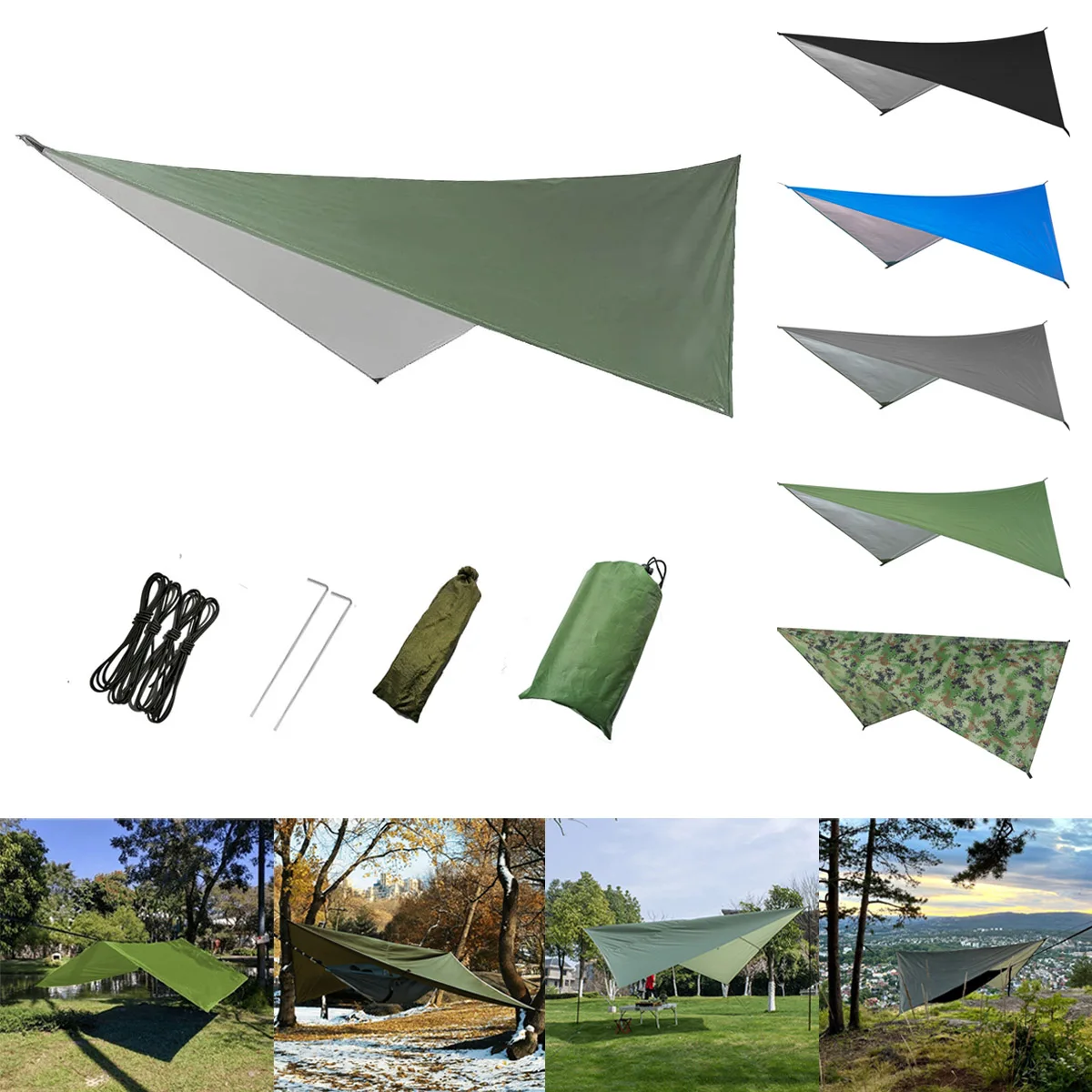 Camping liefert Tisch bett im Freien Baldachin Sonnenschutz Wandern Markise Touristen zelt Strand Schatten Sonnenschirme Terrasse Gartenmöbel Image