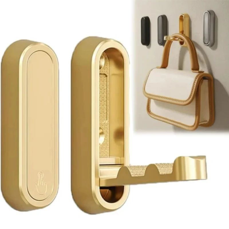 Klappbare Wandhaken, Handtuch-Kleiderhaken, Edelstahl-Haken für Zuhause und Dekoration, Küche, Badezimmer, mattierter Handtuchhalter, Aufbewahrungsorganisator