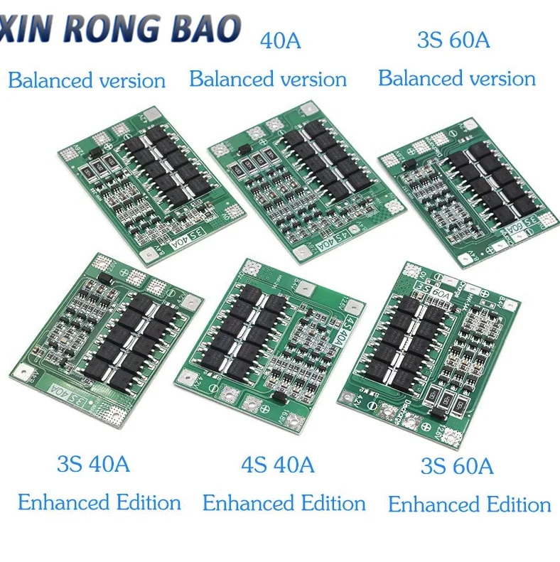 3S 4S 40A Li-Ion Lithium Batterie Ladegerät Schutz Bord 18650 BMS Für Bohrmotor 11,1 V 12,6 V/14,8 V 16,8 V Verbessern Balance Image