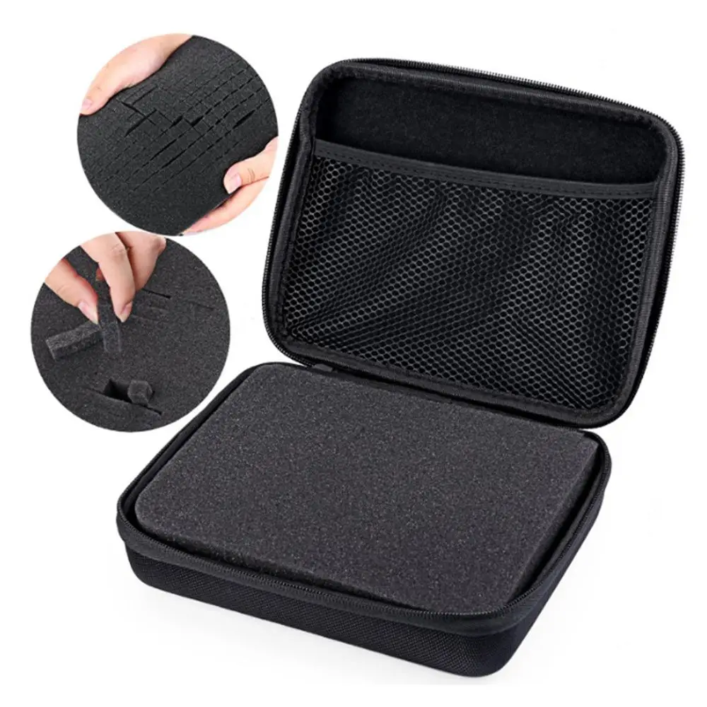 Tasche Fall DIY Reise Lagerung Box Sammlung Schaum Tragbare Stoßfest für GoPro Xiaomi SJCAM DJI OSMO EKEN SJCAM Action Kamera Image