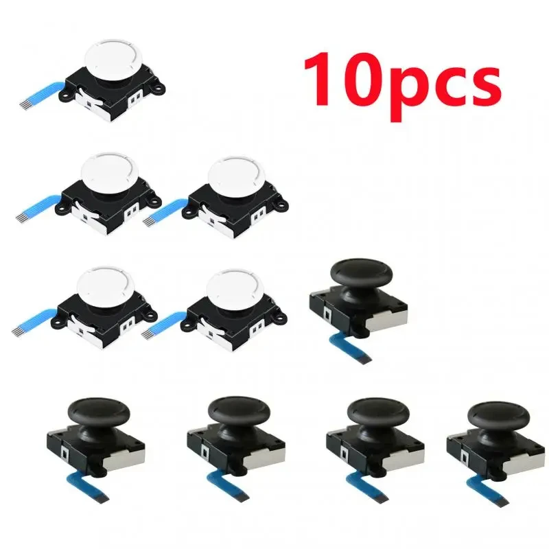 10-teiliges Set Ersatz-Joystick für Nintendo Switch Original 3D-Joystick Analoger Daumenstick für Joycon Controller Reparaturteil Image