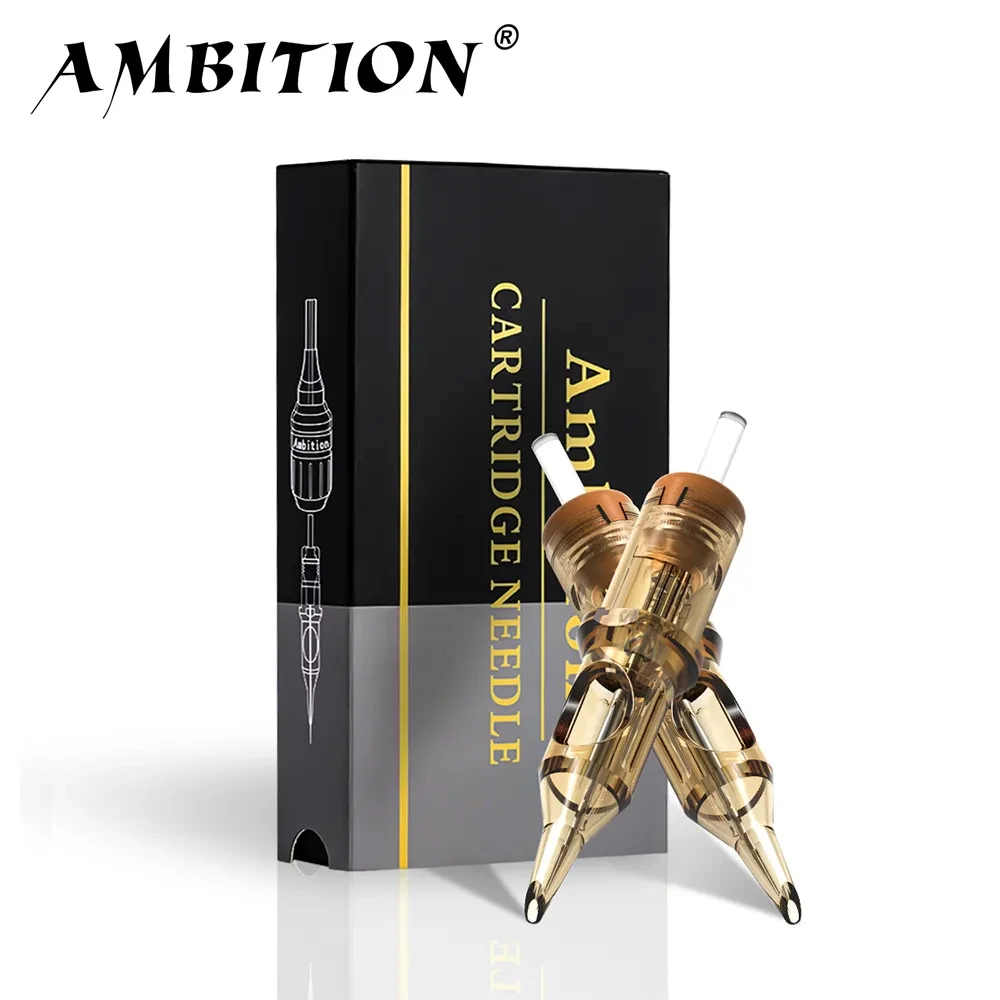 Ambition Premium Revolution Tattoo-Patrone Mix Round Liner Shader gebogene Magnum Tattoo-Nadel 1rl 3rl 5rl 7rl 9rl 7rm 9rm 13rm Image