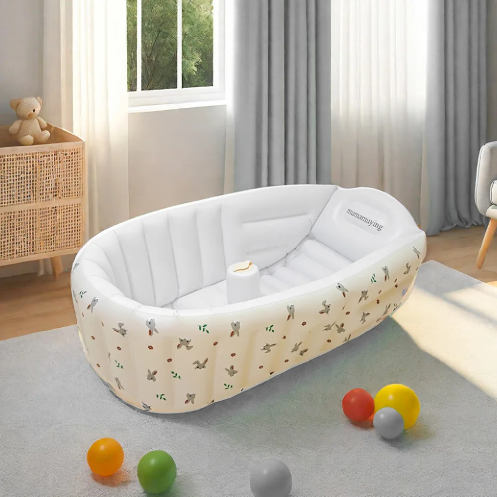 Tier Baby Schwimm badewanne Kinder tragbare Outdoor aufblasbare Pool Kinder badewanne Neugeborenen Schwimmbad Image