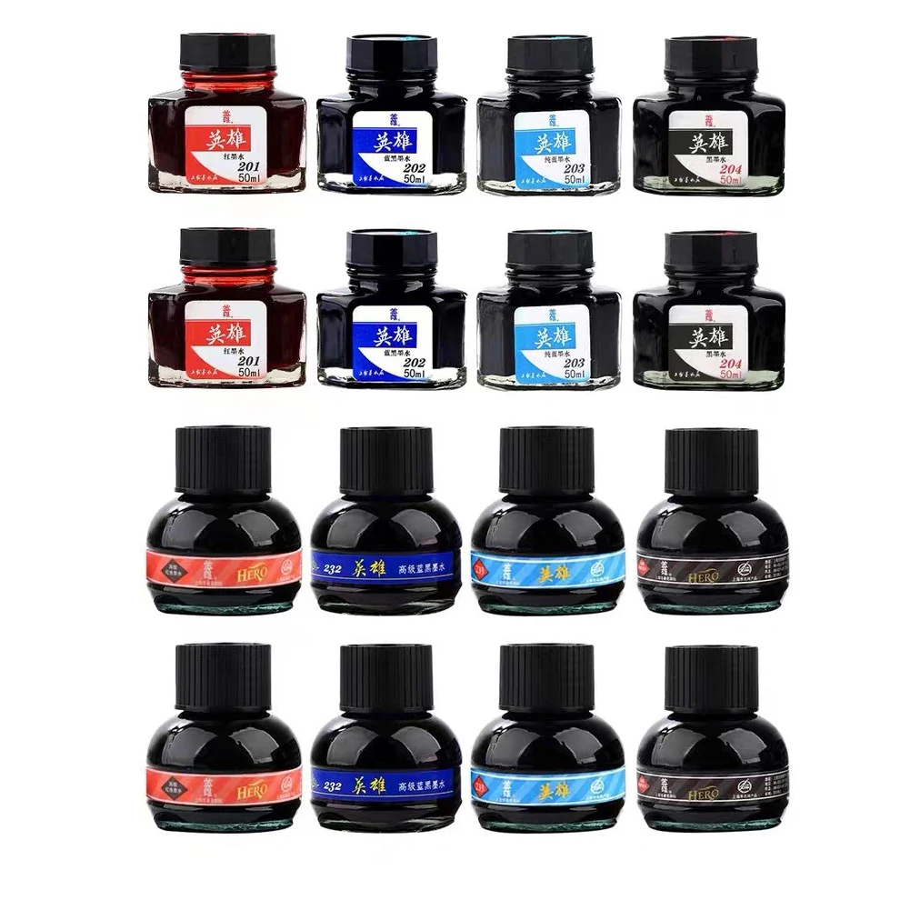 50/70/75ML Brunnen Stift Tinte Pigment Wasser-Basierend Farbstoff Nachfüllen Tinte Schreibwaren Schule Hohe Qualität schreiben Brunnen Tinte Schwarz/Rot Image