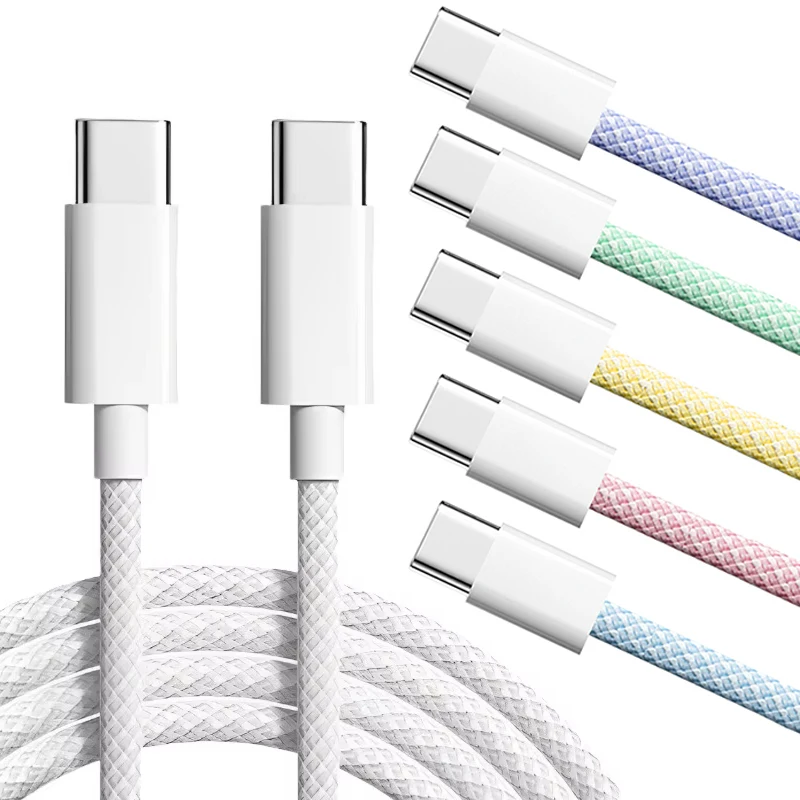 120 W PD Typ C Kabel Super Schnelle Ladegerät Kabel Schnellladung USB C zu USB C Kabel Telefon Ladegerät für iPhone 16 15 Pro Max Plus 16e Image