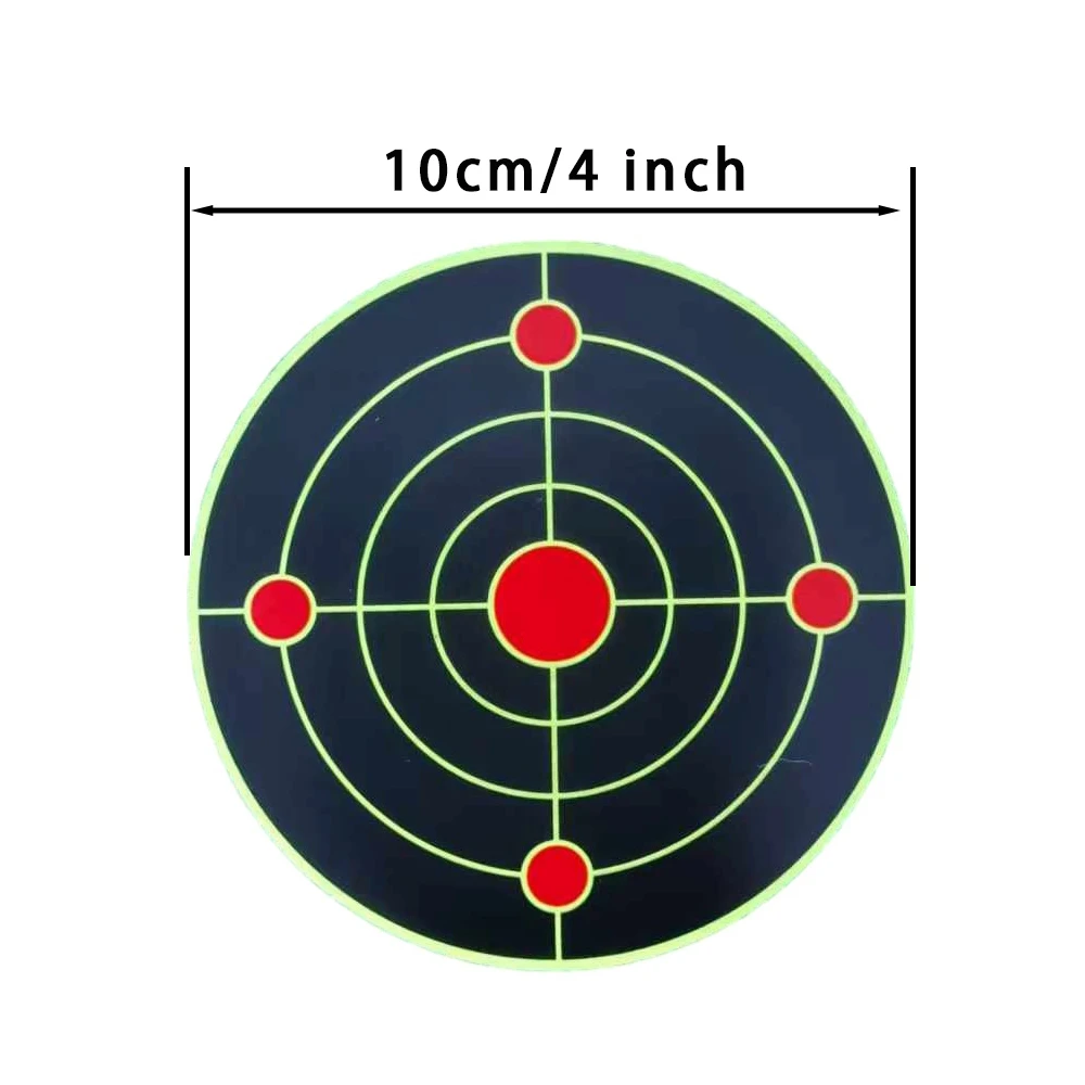 100 Stück/Packung, 10 CM Durchmesser, Farbwechselnde Schießübungs-Zielscheiben mit Stick Image